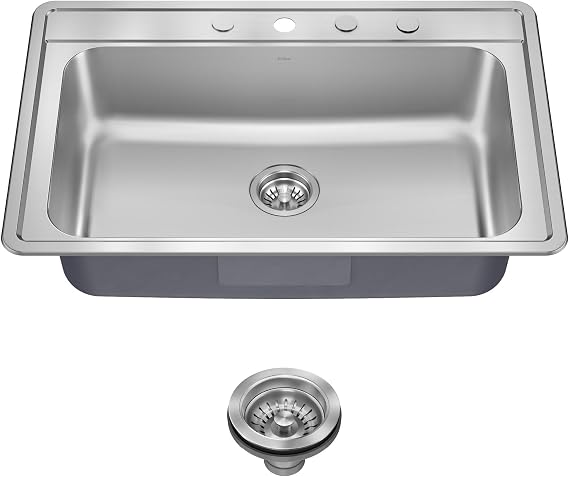 Kraus Premier KTM100-33 33-inch drop-in stainless steel kitchen sink